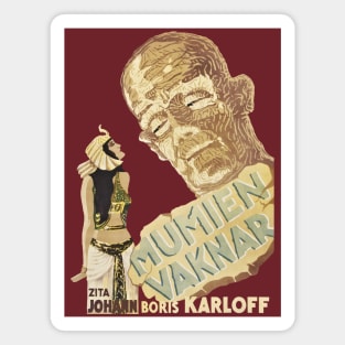 The Mummy (1932 Swedish Movie Poster) Magnet